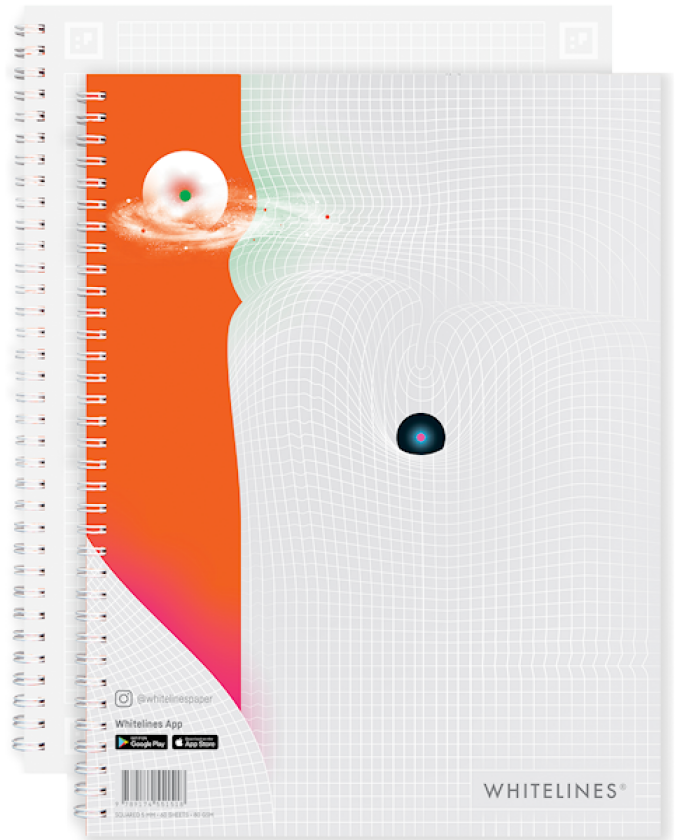 Bilde av Whitelines Revelations Notatblokk A4 Rutet