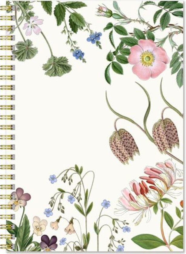 Notatbok A5 Wildflower Linjert 50 sider Gullers