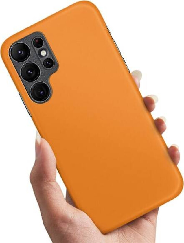 Samsung Galaxy S23 Ultra - Deksel/Mobildeksel Oransje