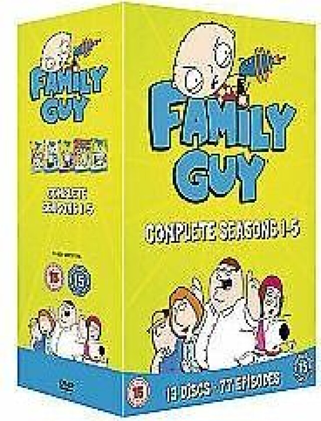 Family Guy: Seasons 1-5 DVD (2006) Seth MacFarlane Cert 15 13 Discs Region 2
