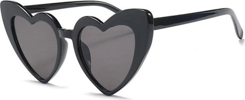 Retro hjerteformede solbriller oversized UV400 for kvinner
