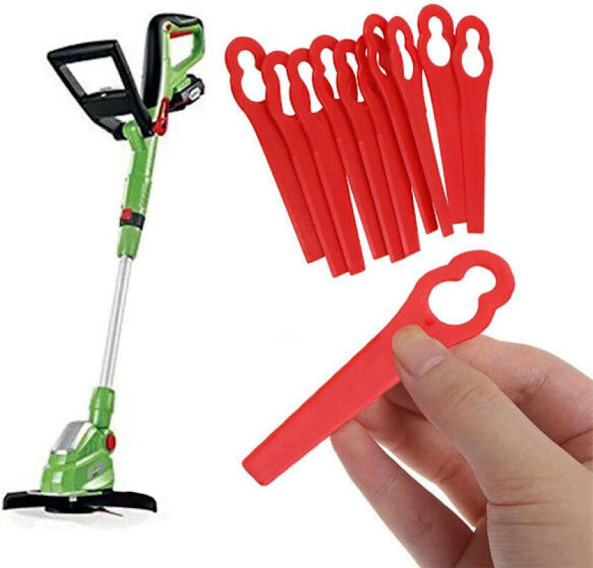 10-Pak Trimmerblader - Kniver til gresstrimmer