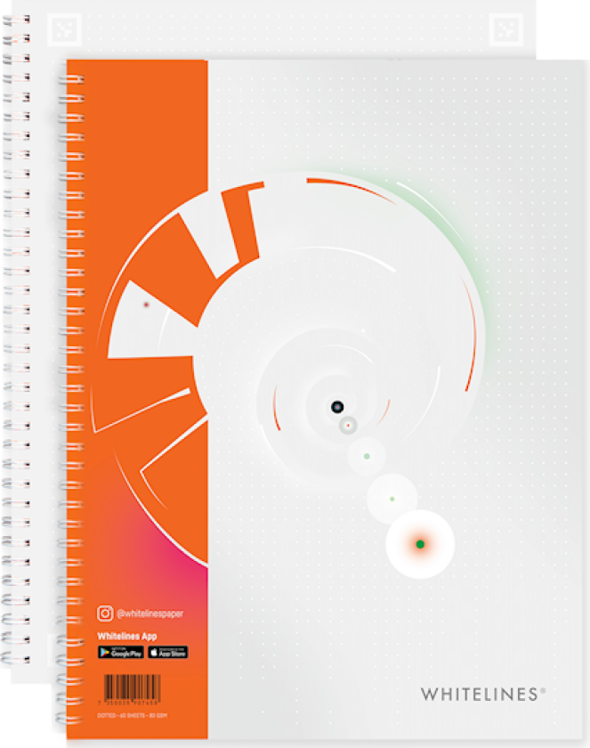 Whitelines Revelations Notatblokk A4 Prikket