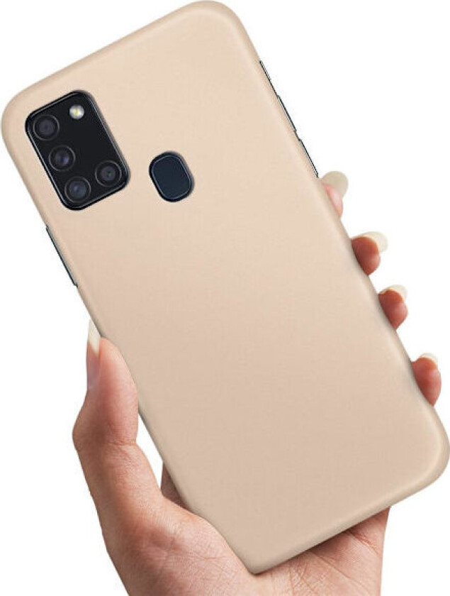 Samsung Galaxy A21s - Deksel/Mobildeksel Beige