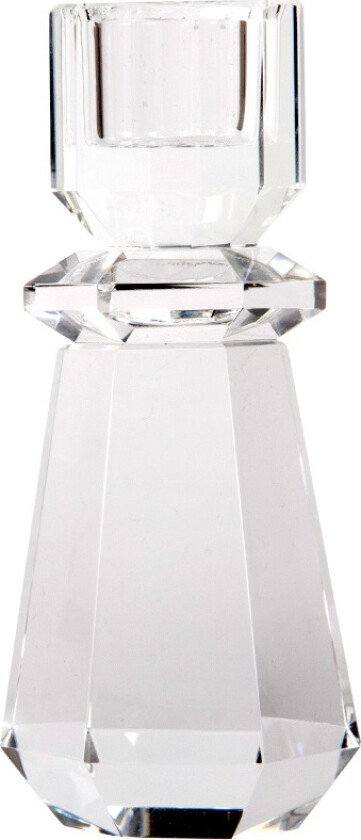 Clematis Lysestage Str H12,5 x B5 x L5 cm - Kronelysestaker Glass