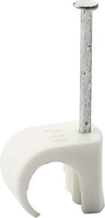 Bilde av Egant Kabelklips 7-10 hvit Kabelklammer til rund kabel med diameter 7-10 mm. Hvit. Korrosjonsklasse C4. Installasjonstype innendørs og utendørs.