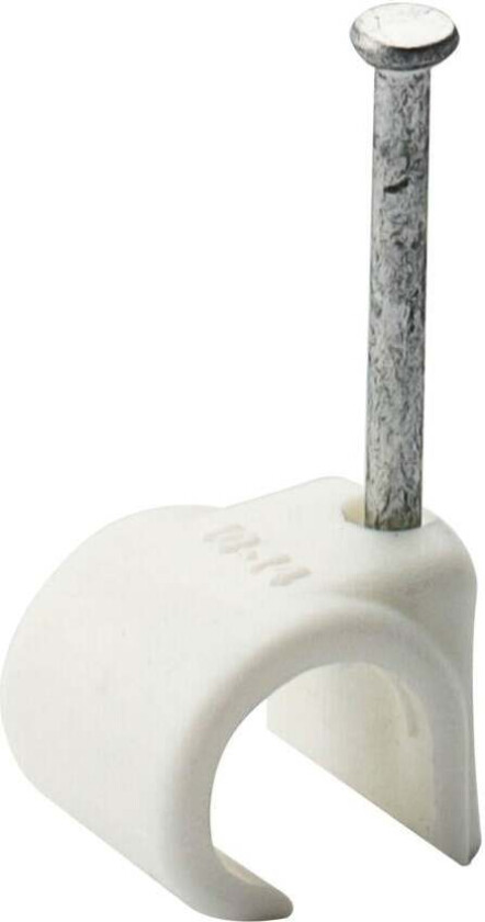 Bilde av Egant Kabelklips 10-14 hvit Kabelklammer til rund kabel med diameter 10-14 mm. Hvit. Korrosjonsklasse C4. Installasjonstype innendørs og utendørs.