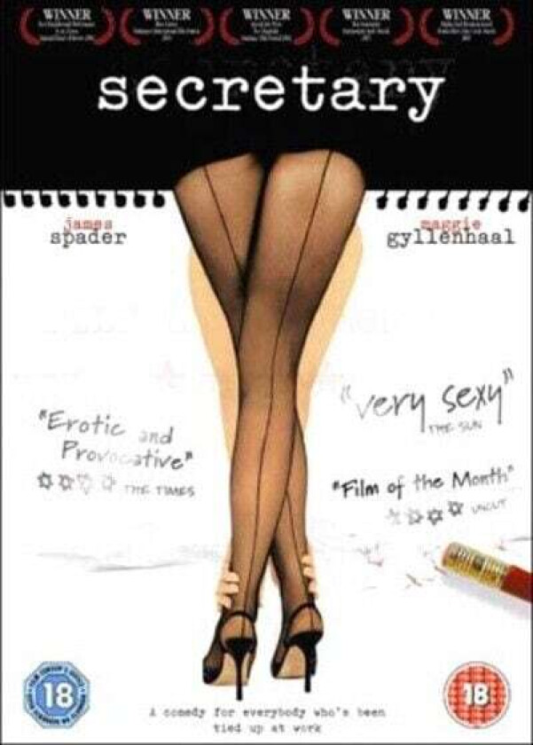 Secretary DVD (2005) James Spader, Shainberg (DIR) Cert 18 Region 2