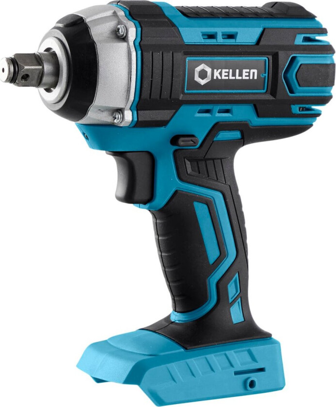 Bilde av Kellen 18V muttertrekker u/batteri Batteridrevet muttertrekker er utmerket for å trekke til hjulbolter, grove treskruer og lignende oppgaver. Leveres uten batteri og lader.