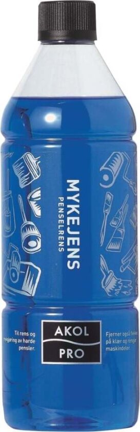 Mykejens penselrens En effektiv og hurtigvirkende penselrens som mykegjør gamle og harde pensler og malerruller.