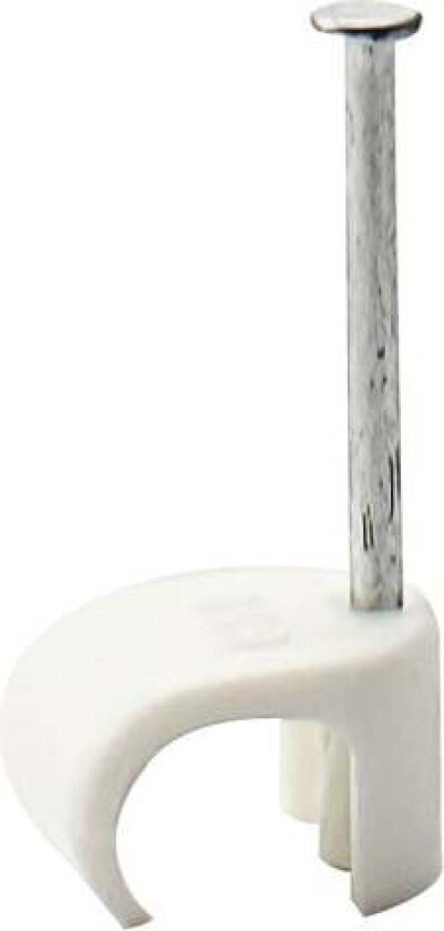 Egant Kabelklips 6x9 hvit Kabelklammer til flat kabel med diameter 6-9 mm. Hvit. Korrosjonsklasse C4. Installasjonstype innendørs og utendørs.