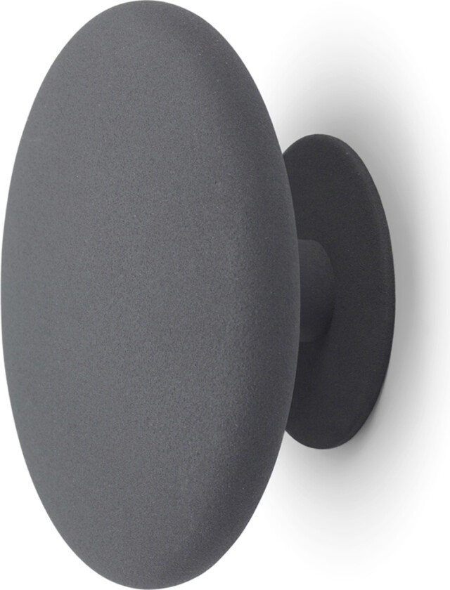 Habo Spot stor krok Grå krok av pulverlakkert stål med skjult innfesting og kan fritt henges opp i ulike mønstre. Diameter 93 mm.