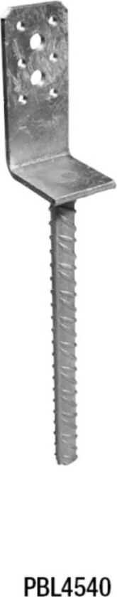 Søylesko type L 70X60MM Søylesko fra til faststøping i betong, anvendes tii understøtting av tresøyler og bjelker.