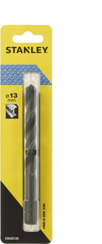 Stanley STA50120 Metallbor HSS-R 13MM HSS-R bor 13mm STA50120 for stål og ikke jernholdige metaller
