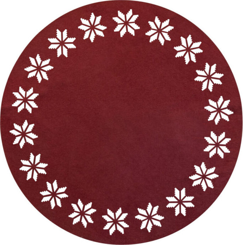 Juletreteppe Ø100 cm Flott og praktisk teppe i filt til å ha under juletreet