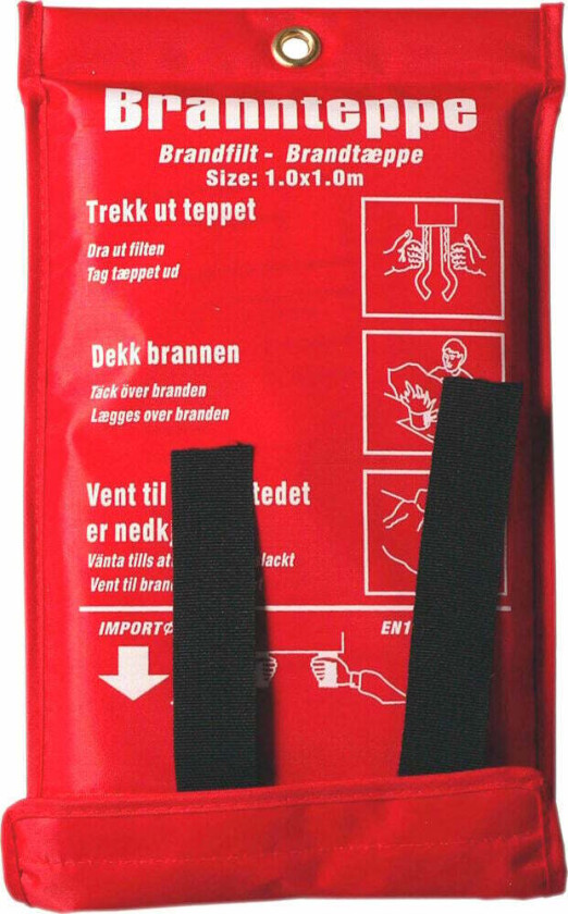 Bilde av No-flame brannteppe 1x1 m Et effektivt brannteppe som gir ekstra sikkerhet i hjemmet.