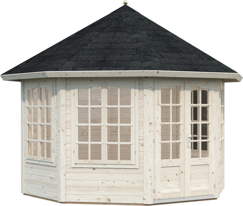 Bilde av Palmako Veronica 4 lysthus 9,2 m² Koselig lysthus med 4 vinduer.
Det perfekte samlingspunkt for god mat og drikke eller sosiale sammenkomster med familie eller venner.