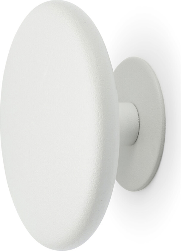 Habo Spot stor krok Hvit krok av pulverlakkert stål med skjult innfesting og kan fritt henges opp i ulike mønstre. Diameter 93 mm.