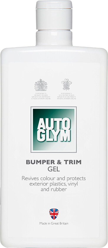 Bilde av Autoglym Bumper & Trim Gel 500 ml En gel som danner en langtidsbeskyttende og antistatisk hinne. Denne hinnen stenger ute fuktighet og trafikfilm. Bumper & Trim Gel innholder silikoner.