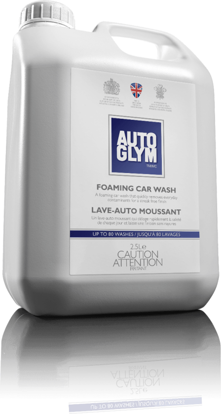 Autoglym Foaming Car Wash 2,5 l Dette sjampoo'et skummer skikkelig, og det gjør det ekstre gøy å vaske bilen din. Sjampoo'en er spesielt godt egnet til bøttevask, men kan også brukes i skumanlegg.