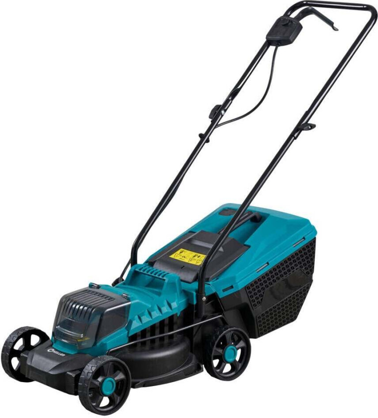 Bilde av Kellen 18V gressklipper Batteridrevet gressklipper med klippebredde på 32 cm og oppsamler på 40 liter.