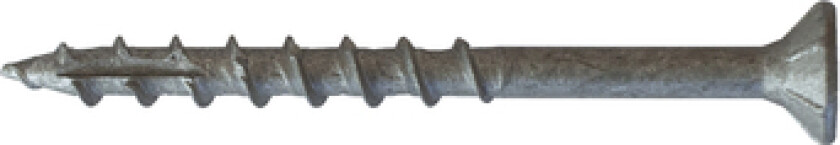 Treskrue XLNT C4 6,0x60 A100 Treskrue med forsenket hode som er tilpasset for montasje i trekonstruksjoner. TX30 bitsfeste. 100 st/esk.