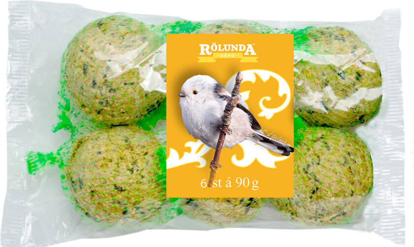 Bilde av Rölunda meisebolle 6 stk Gi hagen din en livlig oppgradering med Rölunda meisebolle 6 stk: 6x90 gram av deilig frø og løk som vil tiltrekke seg en mengde småfugler.