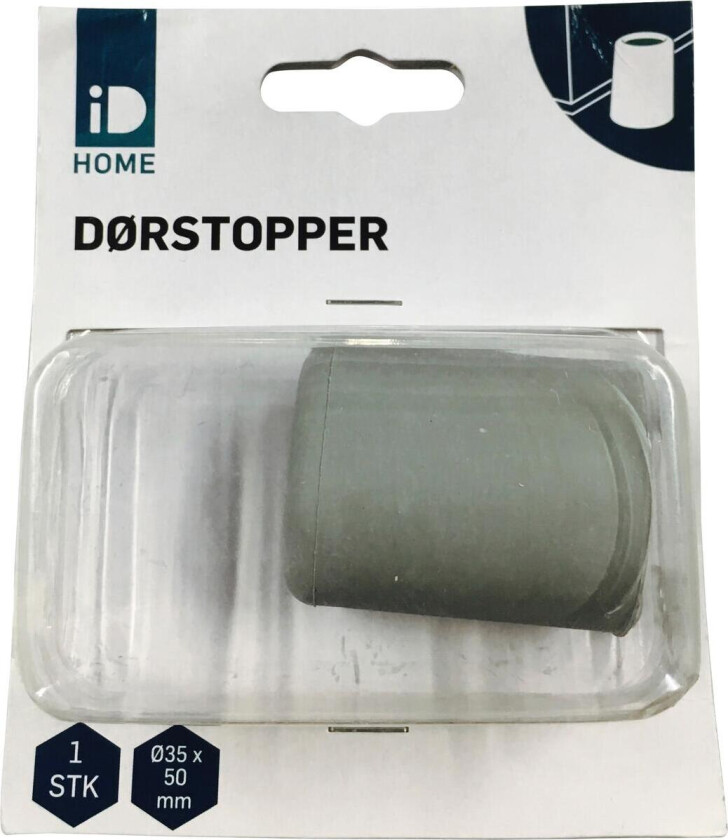 ID Home dørstopper 35mm Stopper døren fra å lage stygge merker i vegg eller lignende. 50xØ35mm