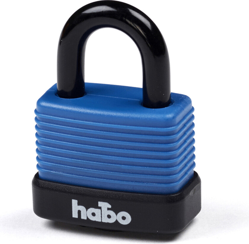 Habo Hengelås 704-40 Blå/Sort Hengelås 704-40. Dobbelboltet bøyle Ø8 mm.