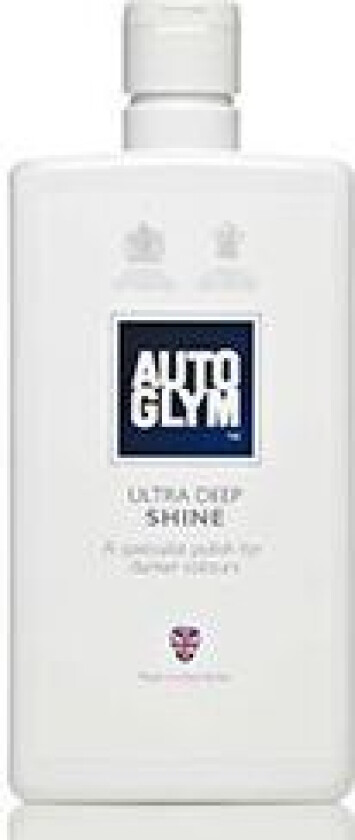 Autoglym Ultra Deep Shine 500 ml Denne polishen er spesielt utviklet for biler med mørke farger. Den fjerner mindre riper, lakkvirvler og oksidering.
