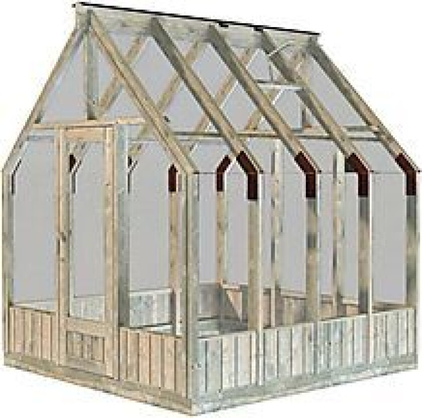 Bilde av Palmako Emilia veksthus/hagestue 13,8 m² Stor og romantisk hagestue / veksthus i glass og tre.
Kan benyttes som hagestue, veksthus eller en kombinasjon av begge deler.