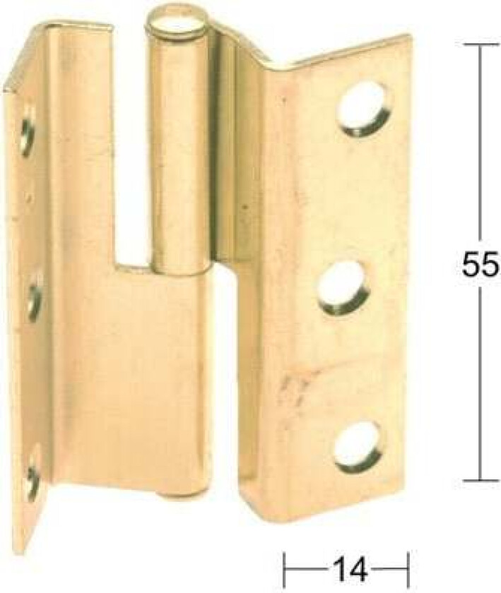 Bilde av Overfallshengsel 5006 Venstre Overfallshengsel av stål. Tilpasset venstrehengte dører.