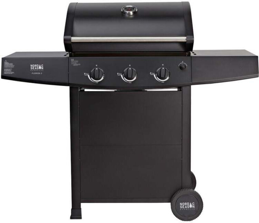 Nordic Season Florida 3 gassgrill Ypperlig modell for små og store grillselskaper.