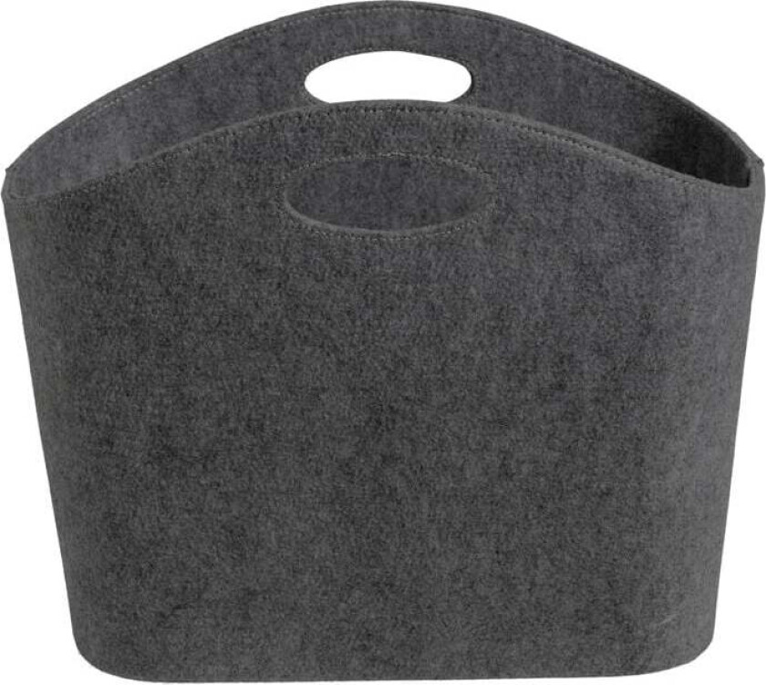 Jøtul vedkurv i filt Lekker filtkurv som ikke bare er praktisk til ved, men også til oppbevaring av blader, leker mm.