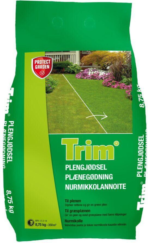 Bilde av Trim plengjødsel Plengjødsel styrker røttene og gir en slitesterk og grønn plen.