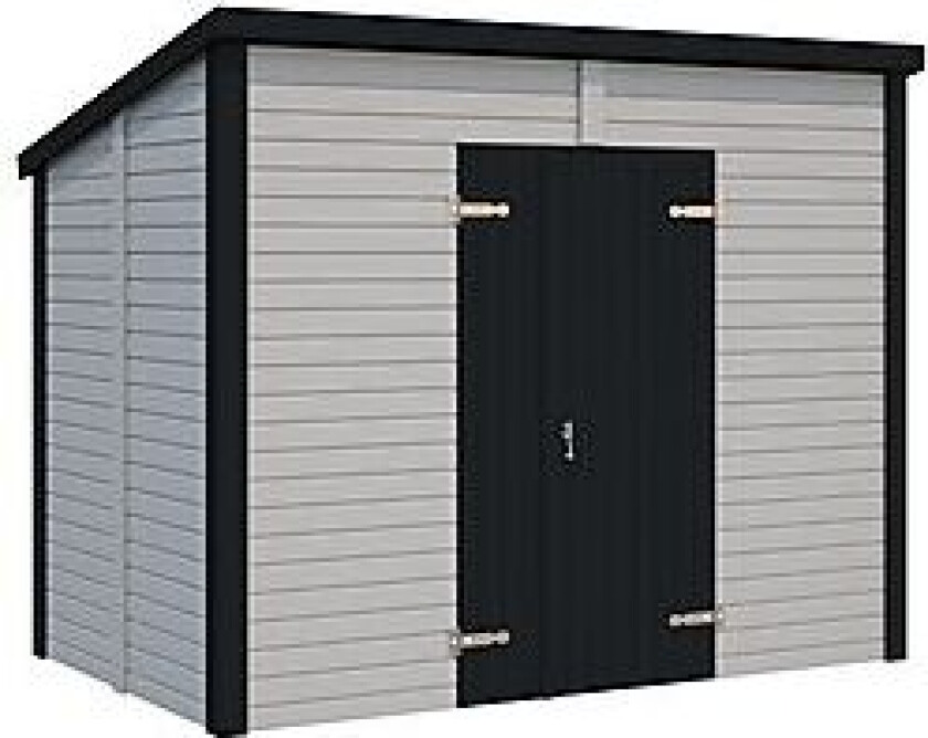 Palmako Leif redskapsbod 2,2 m2 Praktisk påbygningsbod med 3 vegger for montering mot eksisterende vegg, f.eks. som tilbygg til hus eller garasje.