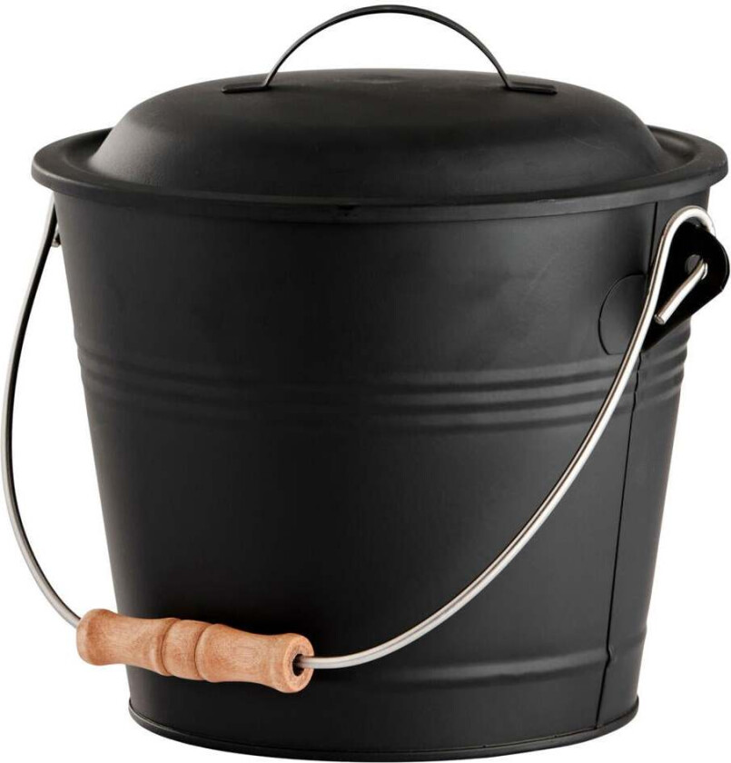 Day askebøtte med spade 5 liters askebøtte med lokk og spade.