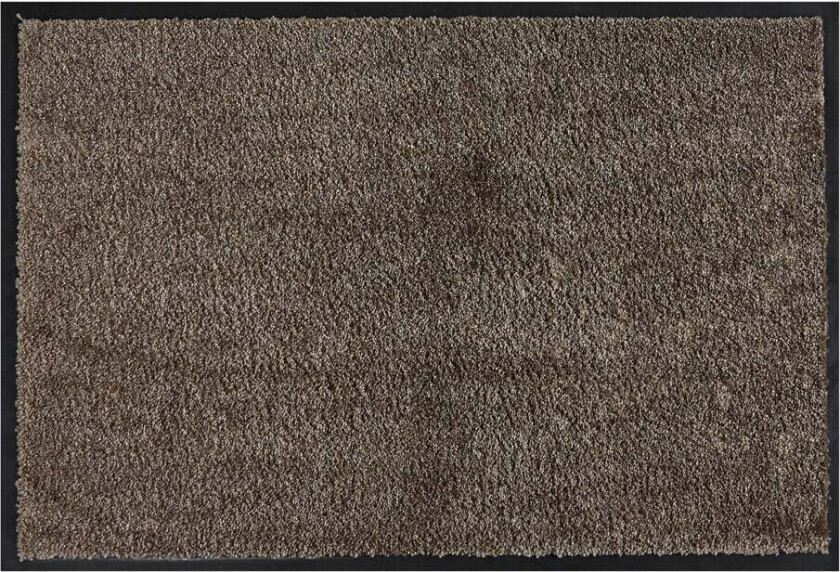 Soft & Clean taupe 50x75 dørmatte Soft & Clean er en ensfarget dørmatte i vaskbar polyamid.
