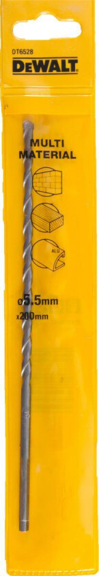 DT6528 Universalbor Universalbor DT6528 5,5x200mm for tre, plast, myk stål og ikke-jernholdige metaller og murverk.