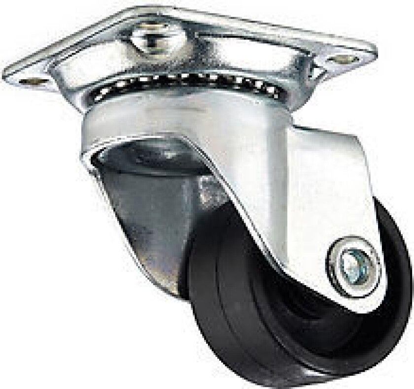 Habo 5345 møbelhjul Svingbart møbelhjul med festeplate.