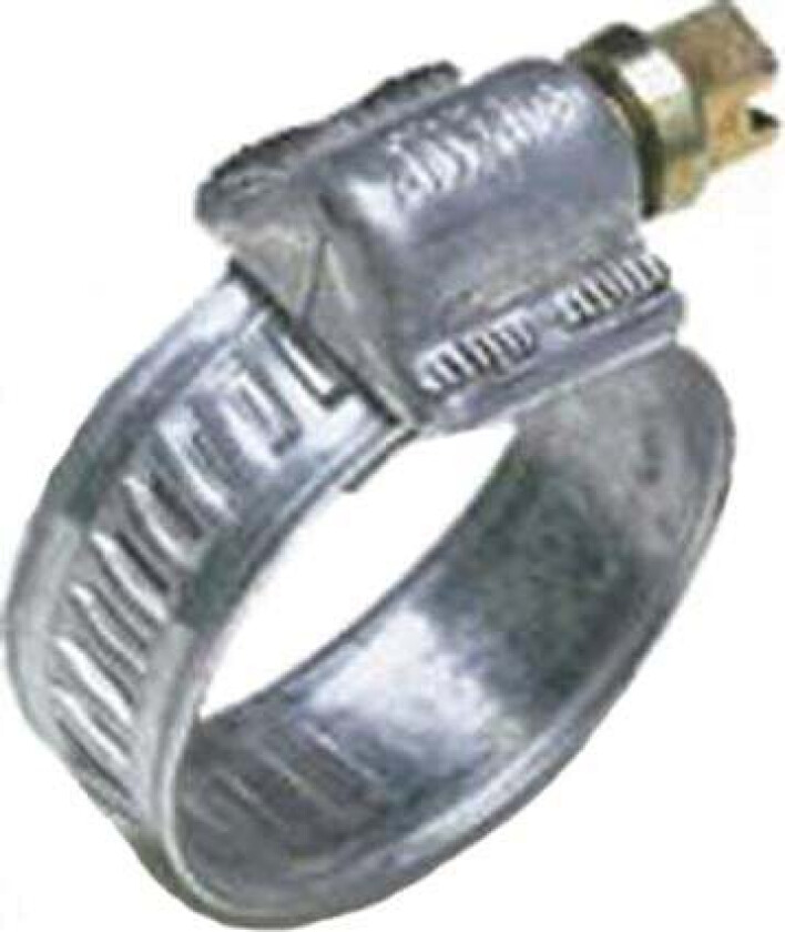 Slangeklemme galvanisert 40-60Mm 2 stykk Galvaniserte slangeklemmer der spor- eller krysspor skrutrekker kan brukes.