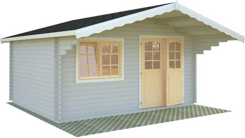 Bilde av Palmako Hytte Sally 15,5 m2 Romslig og romantisk laftet anneks.
Perfekt som ekstrarom til tenåringen, familie eller venner.
Kan også benyttes til oppbevaring av hagemøbler m.m. på vinteren.