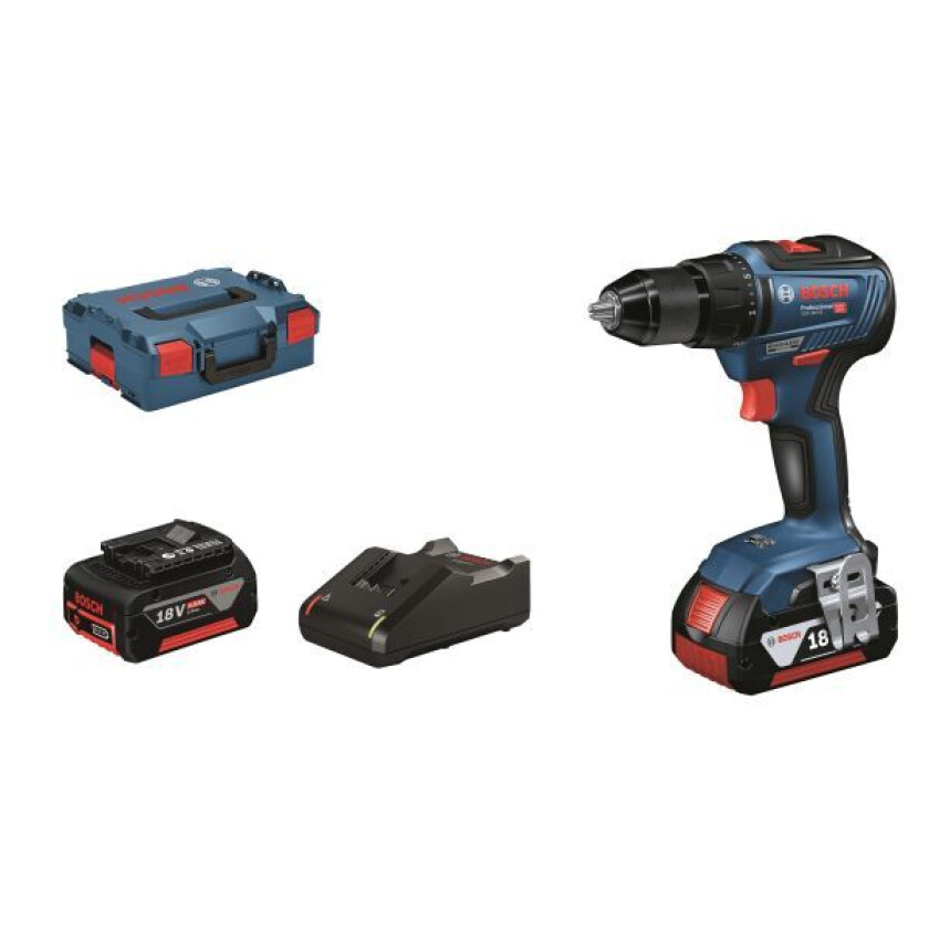 GSR 18V-55 Skrutrekker med batteri og lader