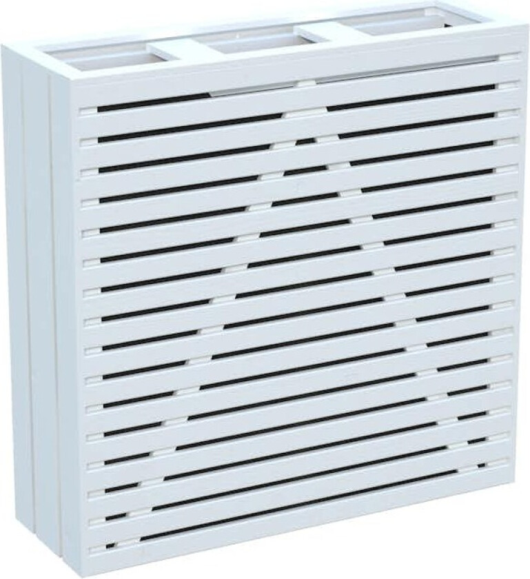 Blomsterkasse Mellissa 10 hvit Melissa blomsterkasser er en stilfull serie blomsterkasser med spiledesign i overflatebehandlet tre.