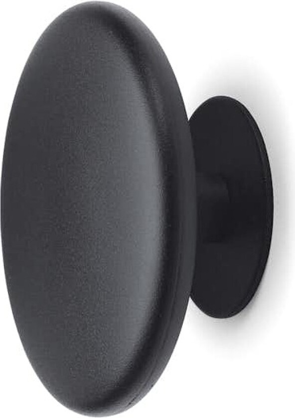 Habo Spot stor krok Sort krok av pulverlakkert stål med skjult innfesting og kan fritt henges opp i ulike mønstre. Diameter 93 mm.