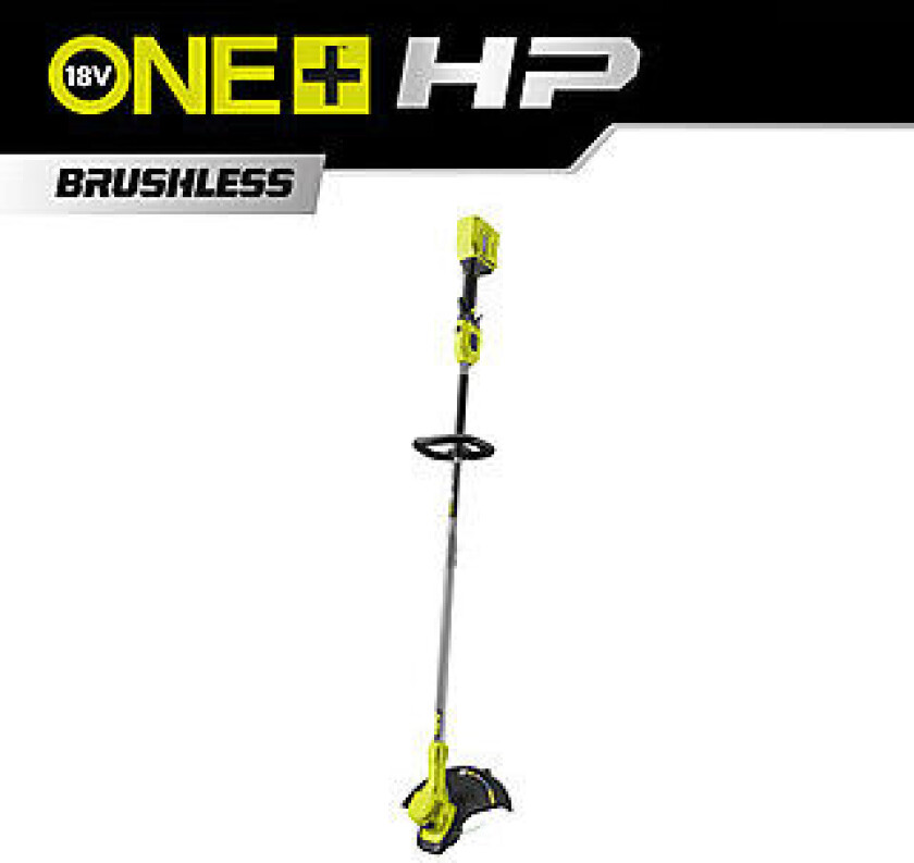 Ryobi 18V RY18LTX33A-0 gresstrimmer Gresstrimmer og kantklipper med 18V ONE+ HP fra . Den er en del av ONE+ serien High Performance med den mest avanserte børsteløse motorteknologien.