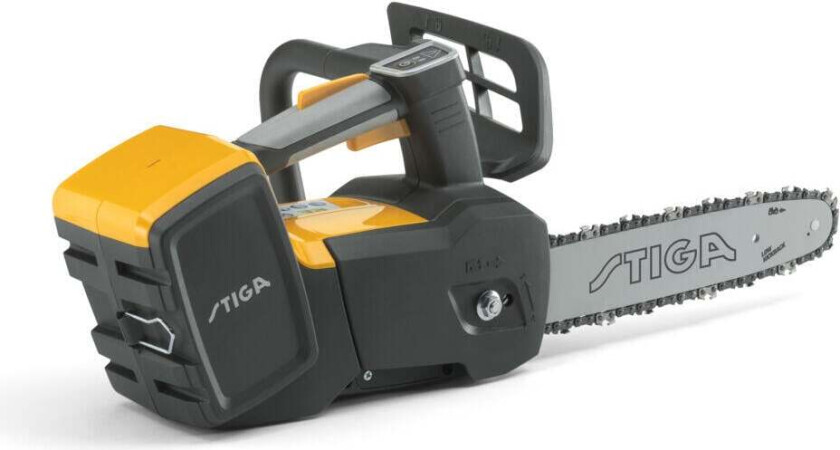 Stiga PR 700e motorsag En kraftig, men kompakt og letthåndterlig 30 cm (12") motorsag med topphåndtak.
