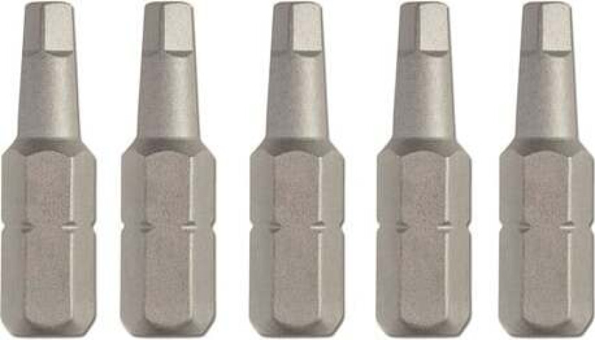 DeWalt DT7170 firkant bits NO. 1, 5 stk i pakken. 22 mm