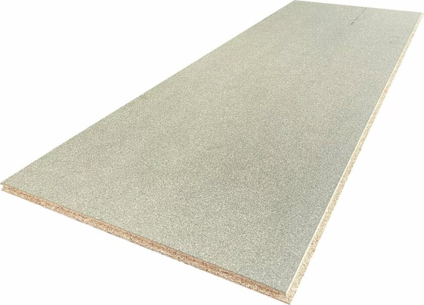 Bilde av 22x620x1820 mm Forestia Ekstra P5 sponplate gulv Beregnet som frittbærende undergulv på trebjelkelag eller tilfarere med c/c 0,6 m samt som flytende gulv. Leveres med not og fjær på 4 sider.