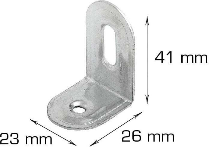 Bilde av Home>it møbelbeslag mini 4 stk Fire møbelvinkel.